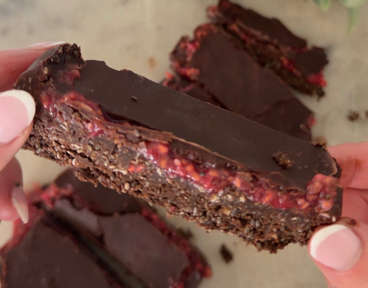 Chocolate Raspberry Fibre Bars